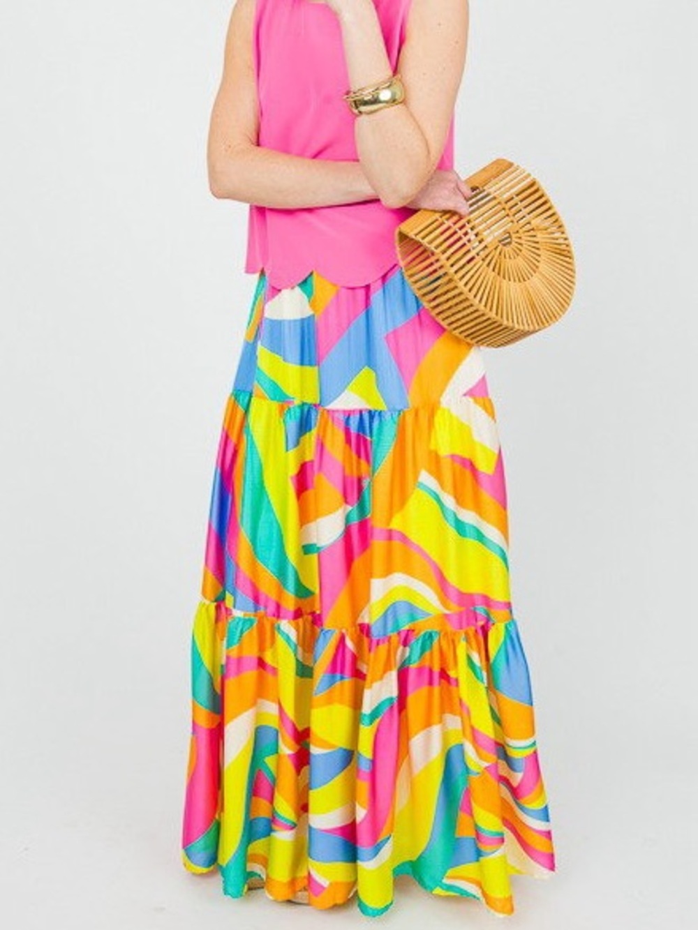 NWT Flying Tomato fancy maxi skirt, size S